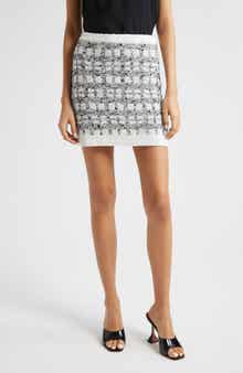 Cinq à Sept Adalee Metallic Tweed Miniskirt