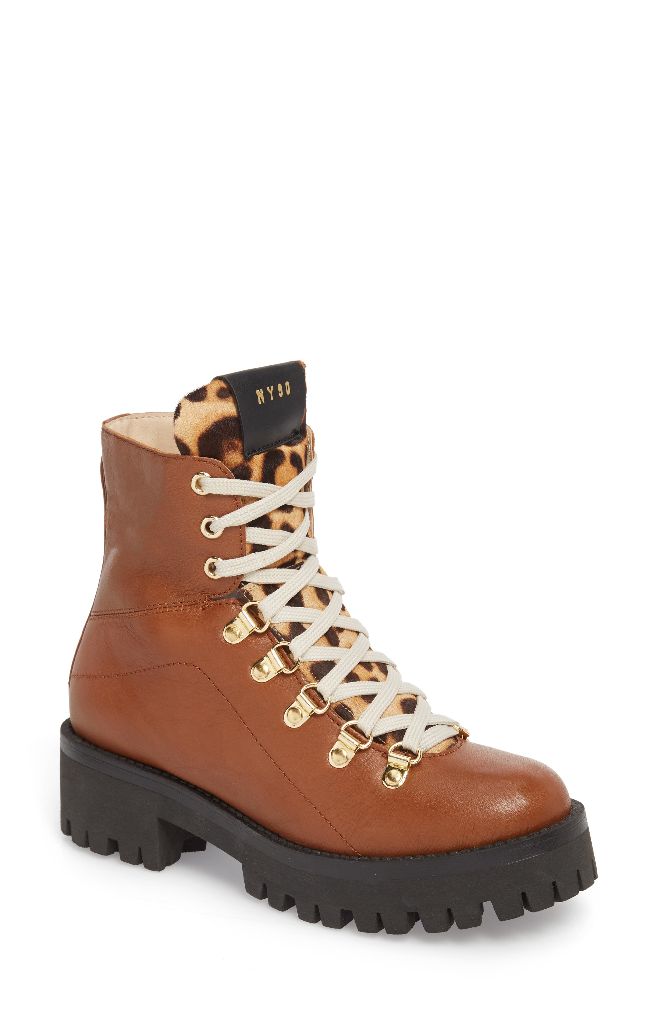 Steve Madden Boom Hiker Boot with Genuine Calf Hair, Main, color, 