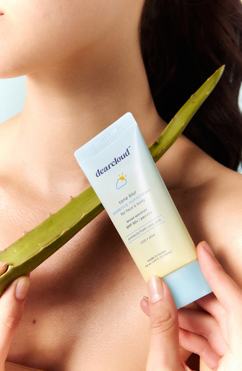 dearcloud Tone Blur Essence Sunscreen SPF 50+ PA++++, Alternate, color, White