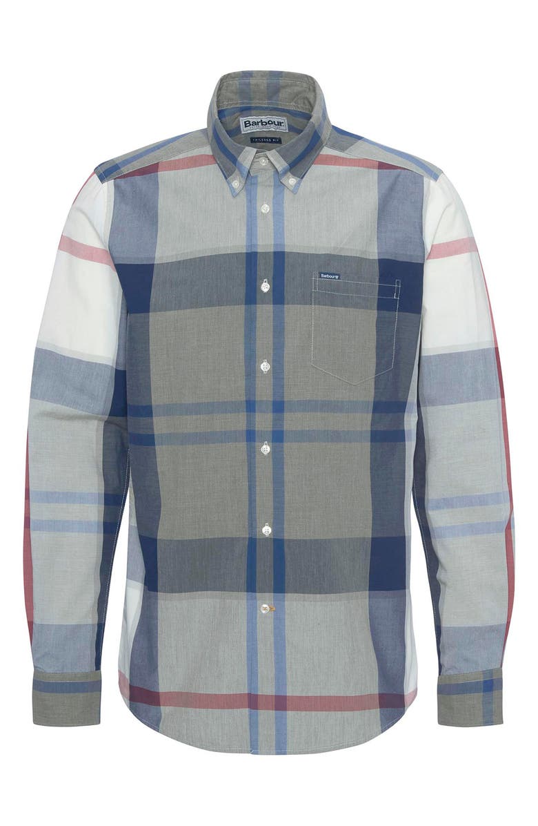 Barbour Harris Classic Fit Plaid Cotton Button-Down Shirt, Alternate, color, 