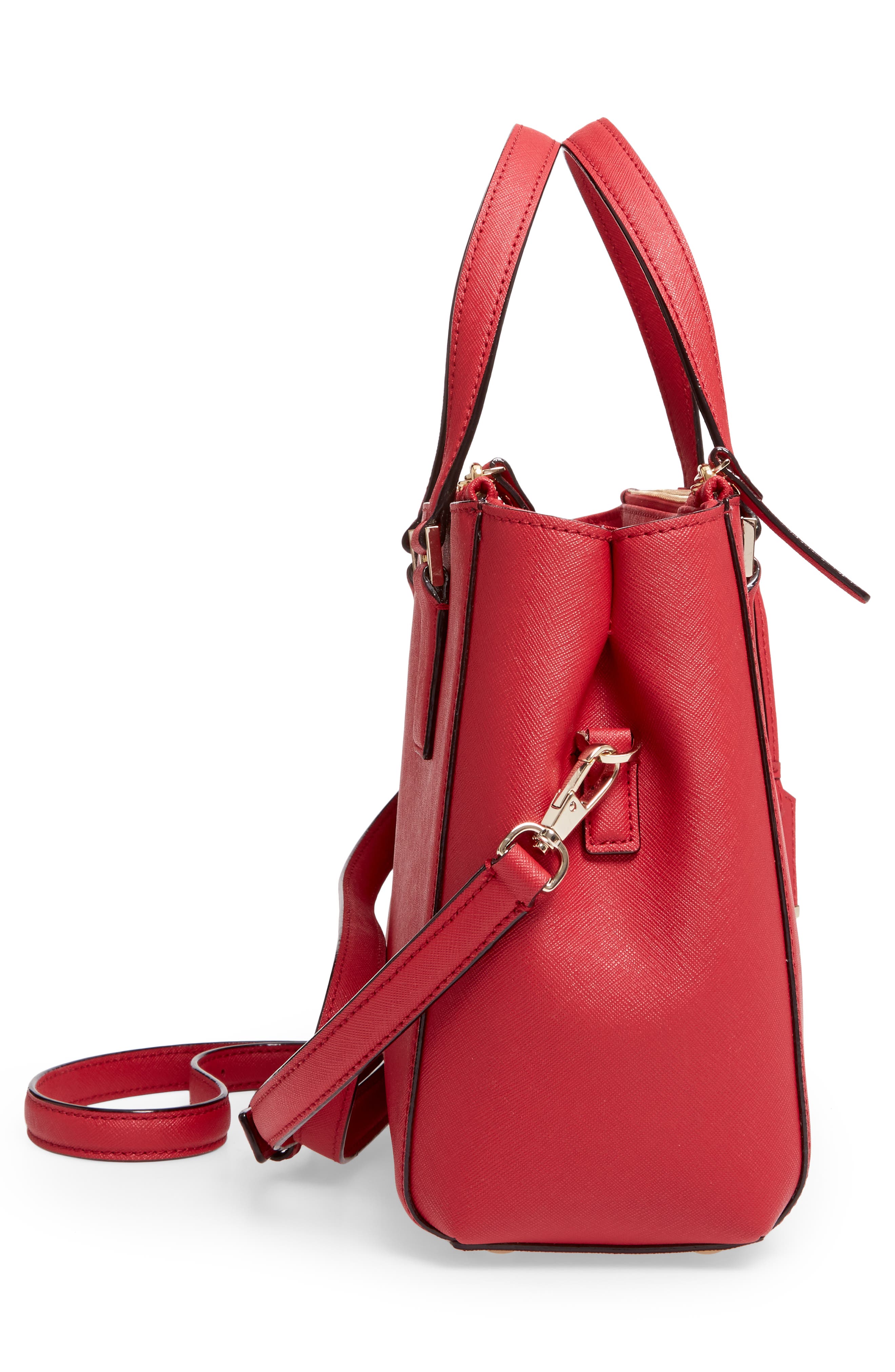 Kate Spade New York cameron street - teegan calfskin leather satchel, Alternate, color, 