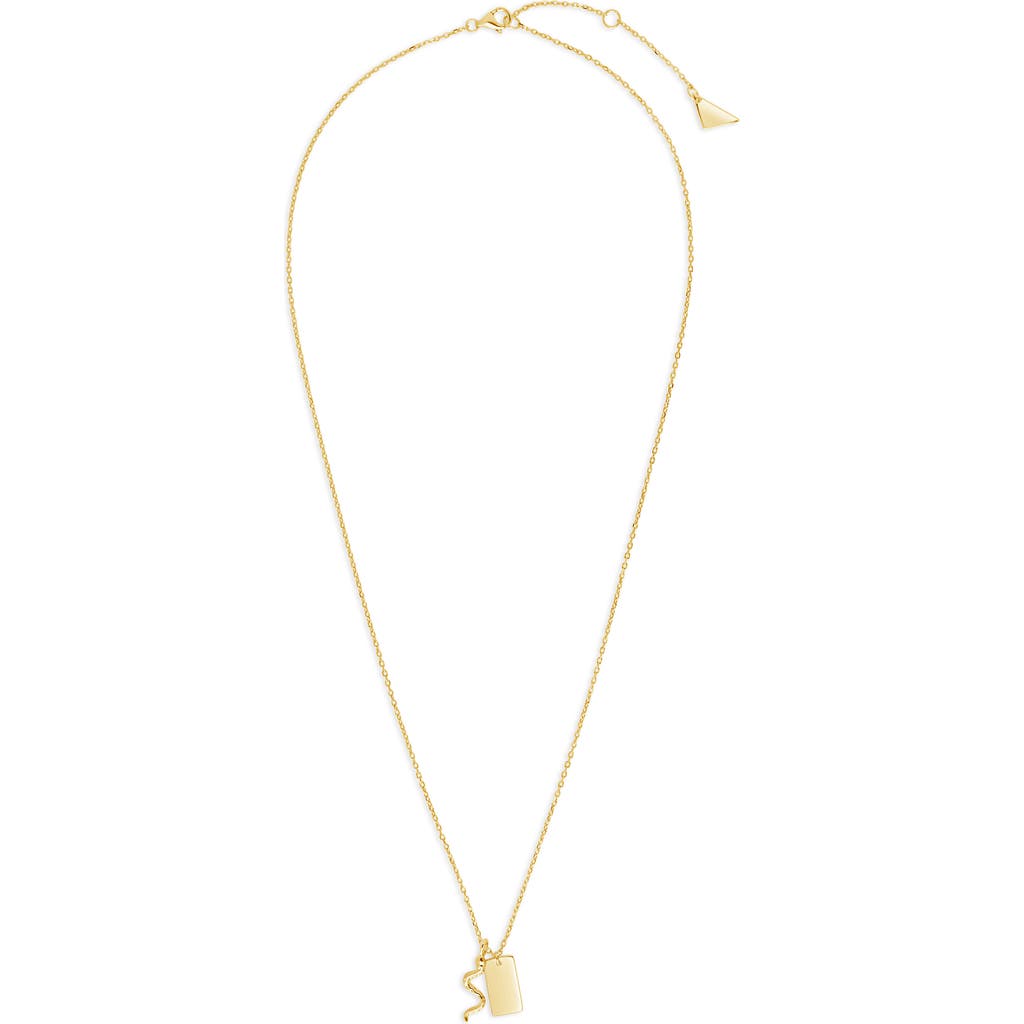 Sterling Forever Bella Pendant Necklace In Gold