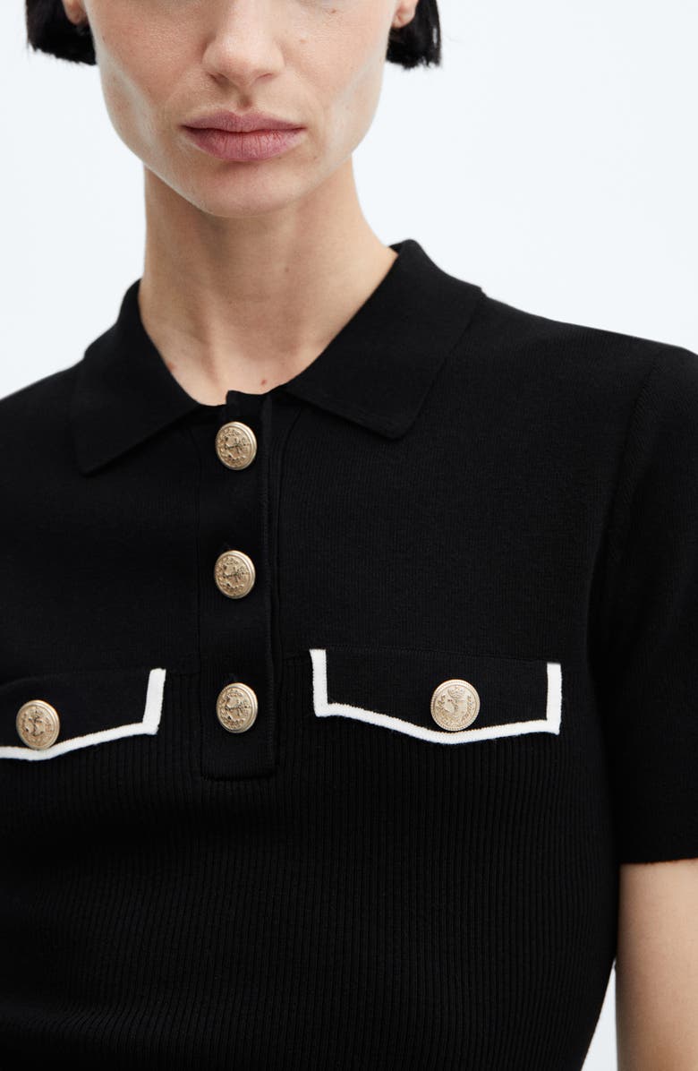 MANGO Polo Knit Minidress, Alternate, color, 