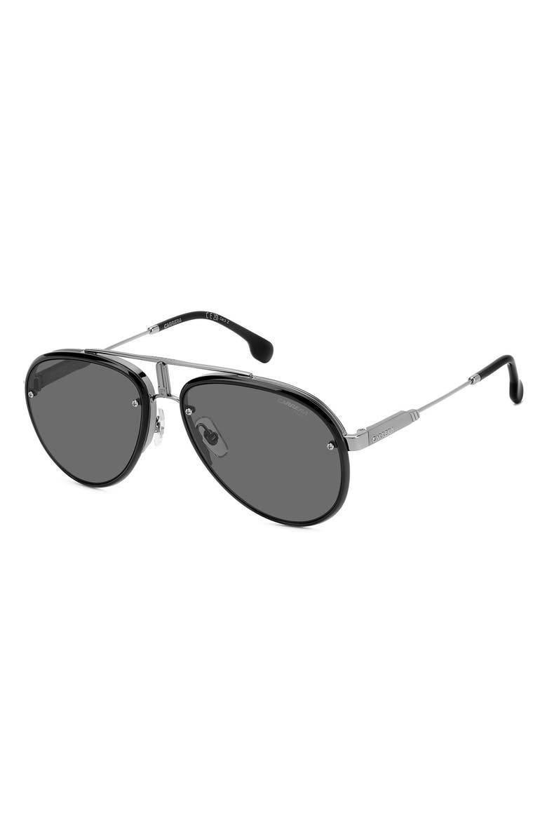 Carrera Eyewear Glory 58mm Pilot Sunglasses, Alternate, color, Dark Ruthenium