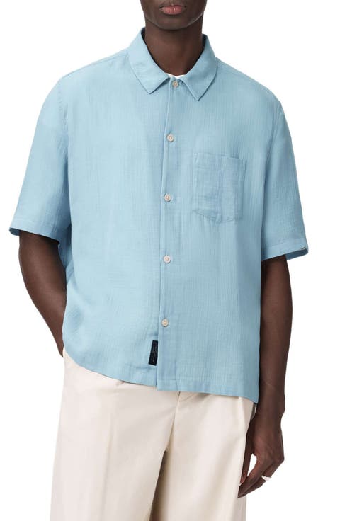 Bale Short Sleeve Cotton & Lyocell Camp Shirt