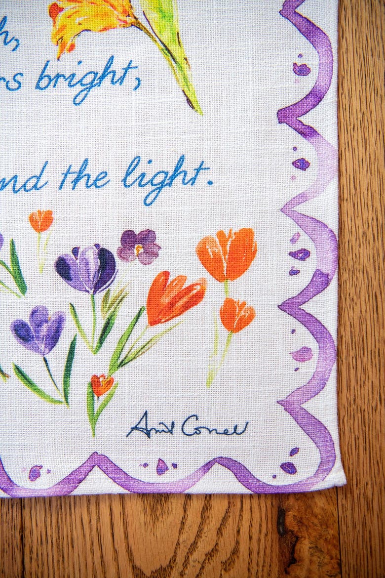 Spring Blooms Tea Towel, Alternate, color, Multi
