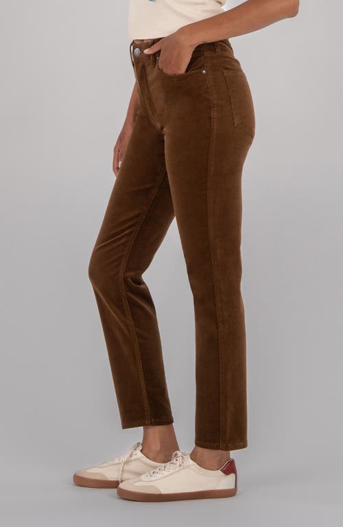 Kut From The Kloth Rachael High Waist Corduroy Mom Jeans In Brown