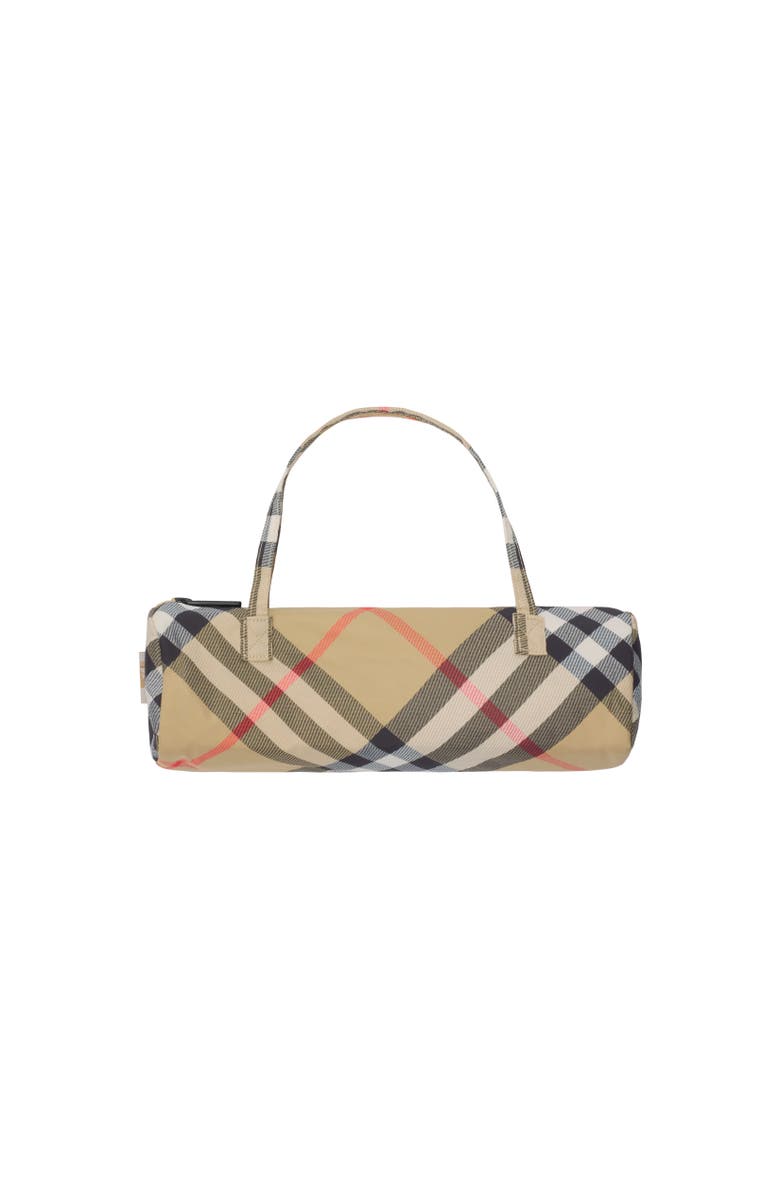 Burberry Check Folding Umbrella, Alternate, color, Sand