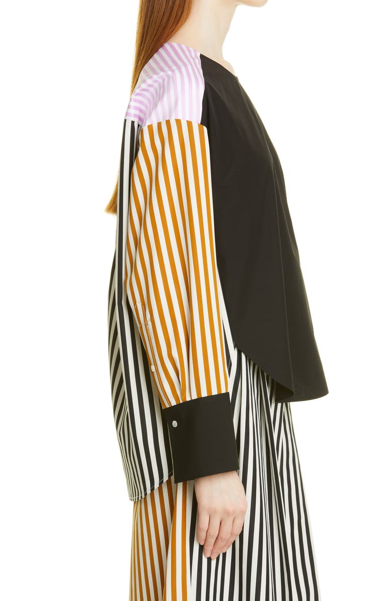 PARTOW Ellis Mixed Stripe Cotton Top, Alternate, color,