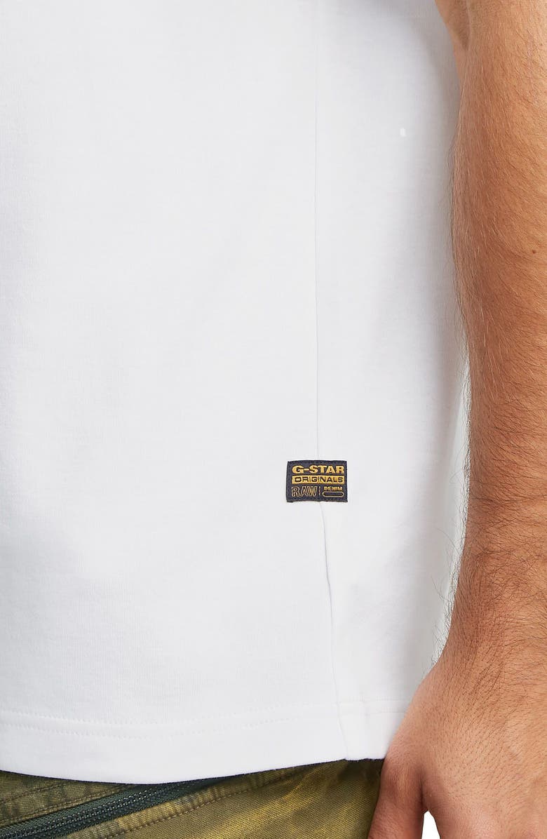 G-STAR Script Organic Cotton Graphic T-Shirt, Alternate, color, White