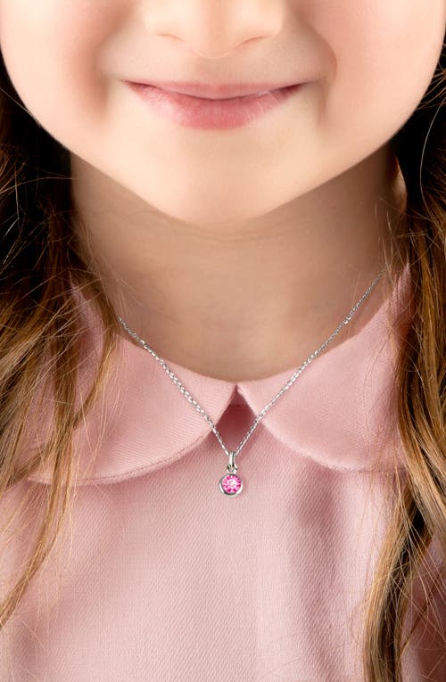 Tiny Blessings Sterling Silver Tb® Birthstone 12-14" Necklace In Metallic