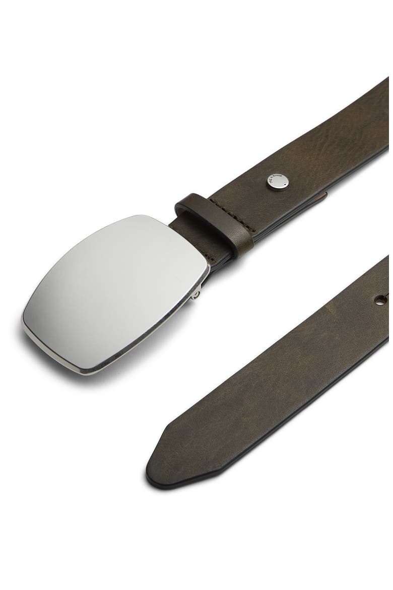 Wyatt Leather Belt, Alternate, color, OLIVE