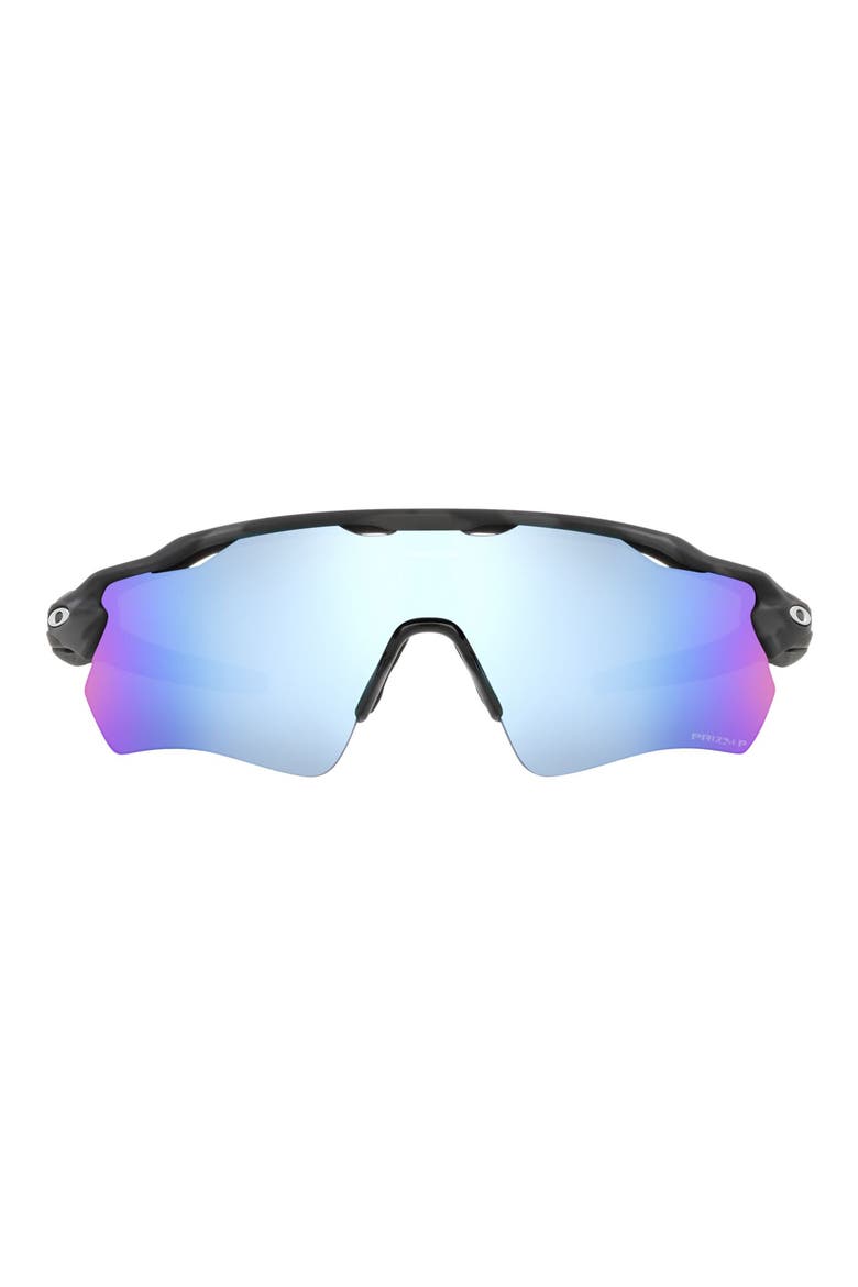 Radar® EV Path® 138mm Prizm™ Wrap Shield Sunglasses, Main, color, RUBBER BLACK