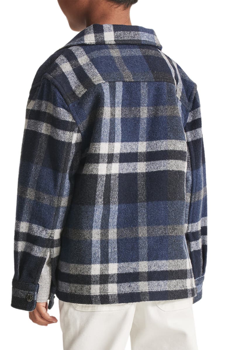 Reiss Kids' Marjon Jr. Plaid Button-Up Shirt, Alternate, color, 