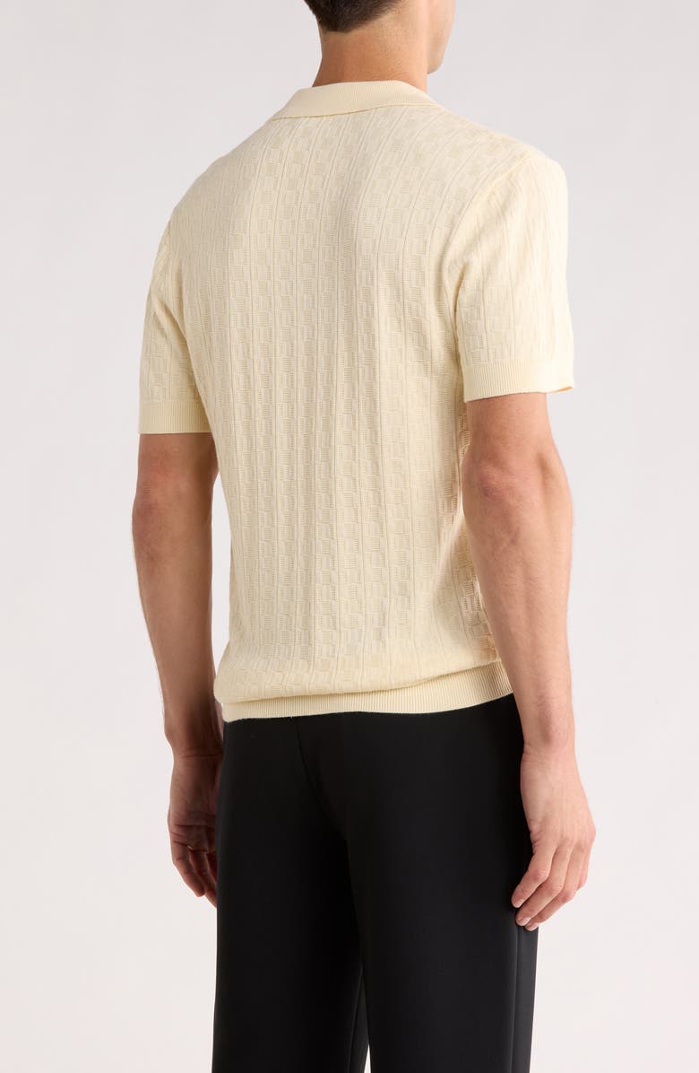 Bonobos Cotton Knit Polo, Alternate, color, Cream Texture