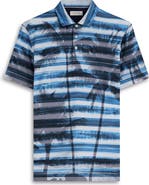 Bugatchi Hendrix Digital Print Pima Cotton Polo