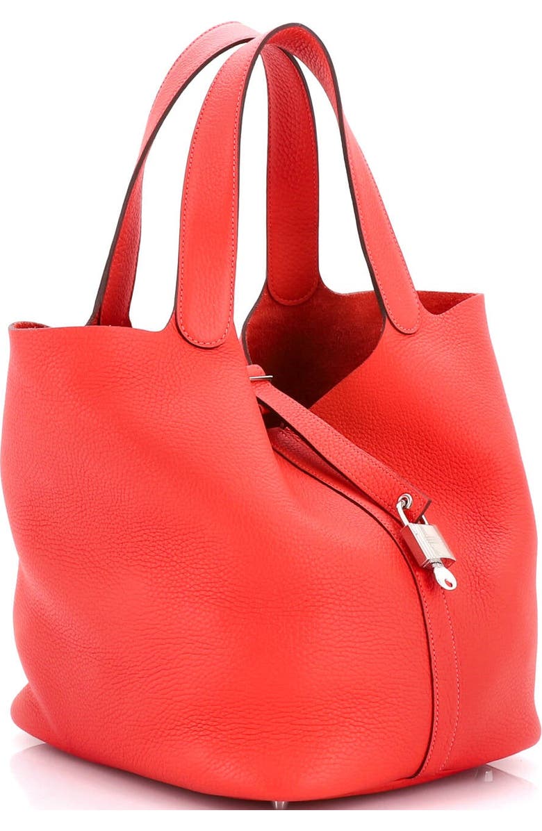 Pre-Owned Hermes Picotin Lock Bag Clemence GM, Alternate, color, Rouge Pivoine