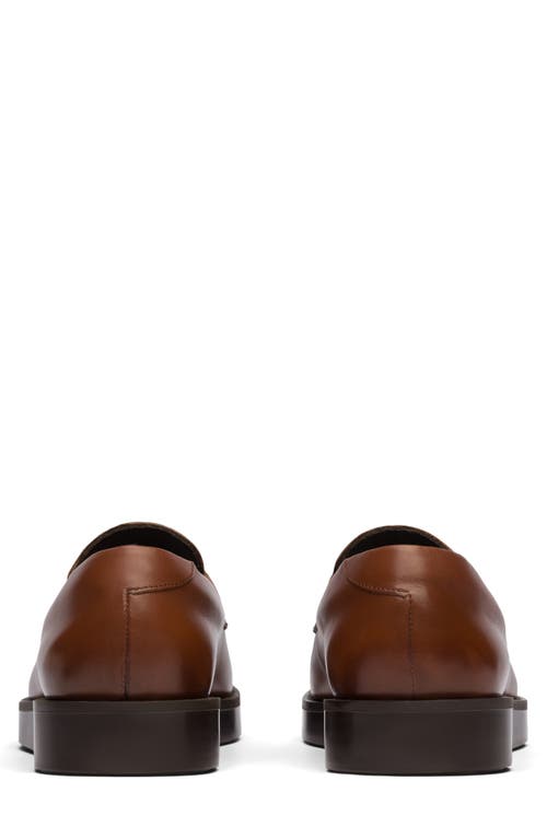 Wolf & Shepherd Men's Closer Leather Penny Loafers In Brown Loafer
