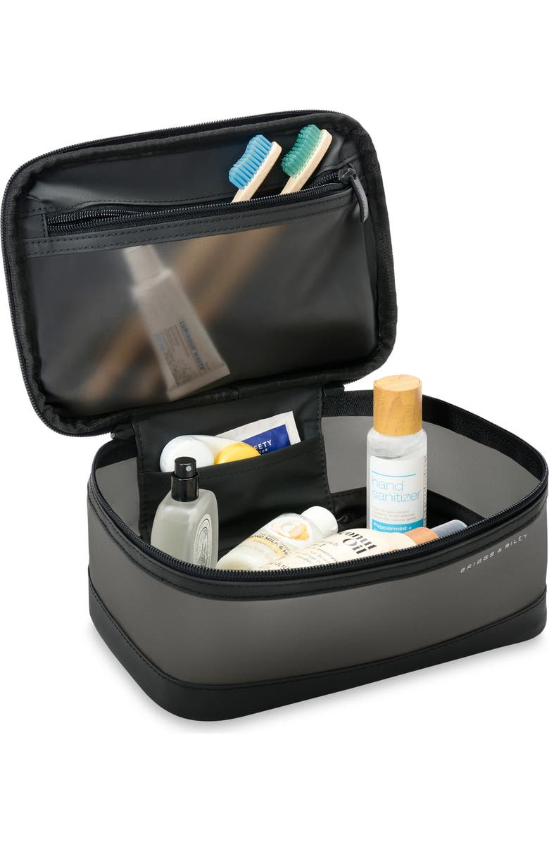 Briggs & Riley Translucent Essentials Toiletry Bag, Alternate, color, Black
