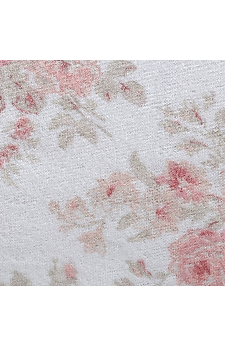 Laura Ashley Lisalee Cotton Flannel Sheet Set, Alternate, color, Lt-Pastel Pink