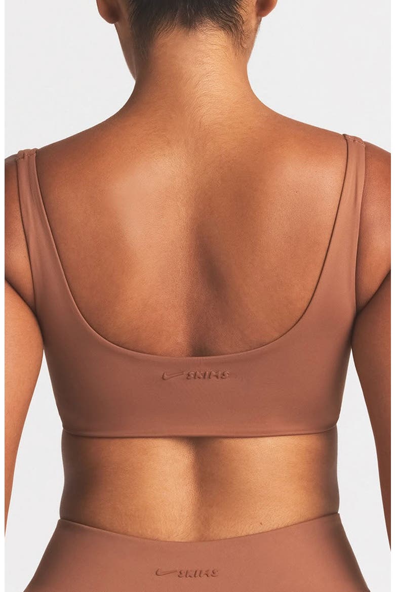 Matte Scoop Neck Bra, Main, color, CAROB