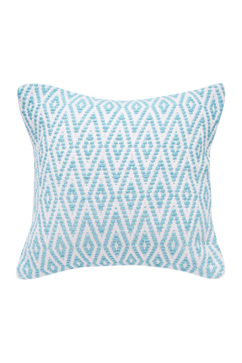 Kim Harlequin Indoor/Outdoor Decorative Pillows 18" x 18", Main, color, Blue