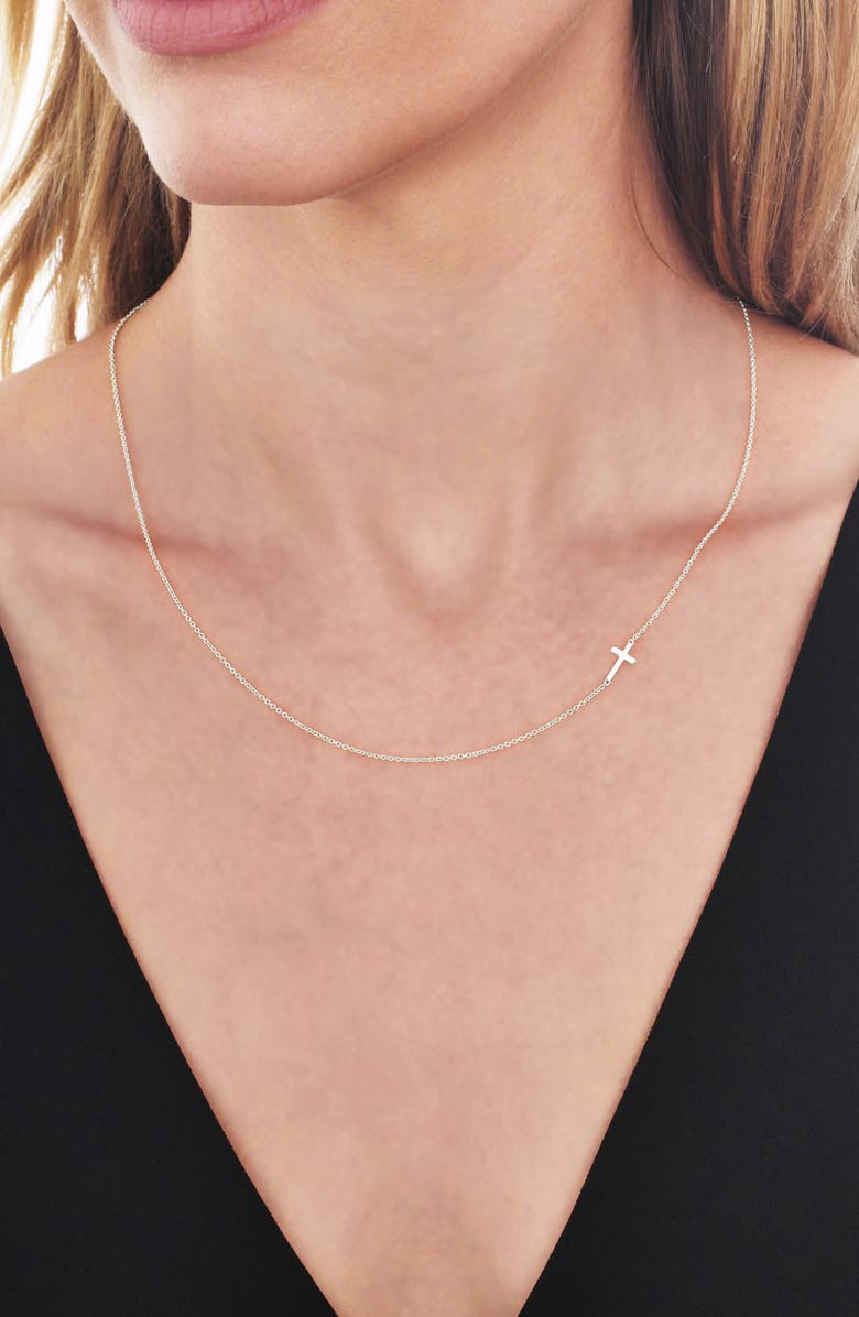 Bony Levy Cross Station Necklace, Alternate, color, 