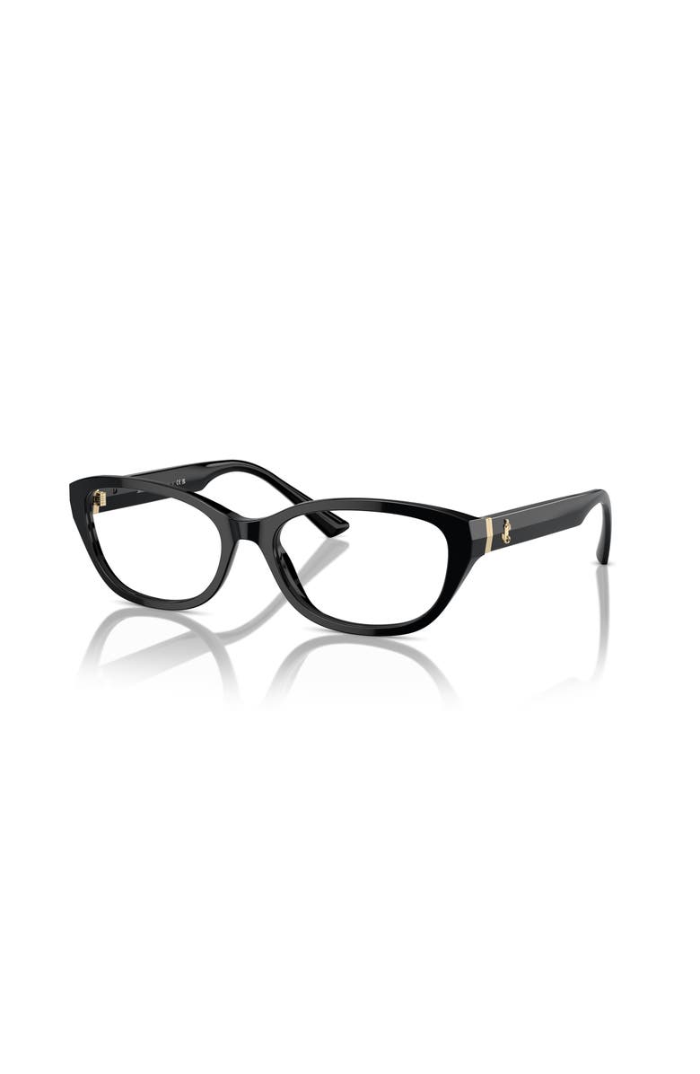 Jimmy Choo 53mm Oval optical glasses, Main, color, Black