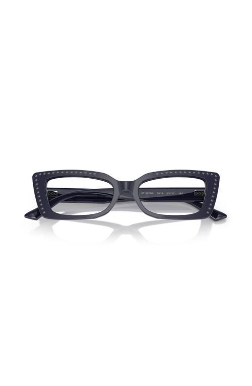 Jimmy Choo 53mm Cat Eye Optical Glasses In Black