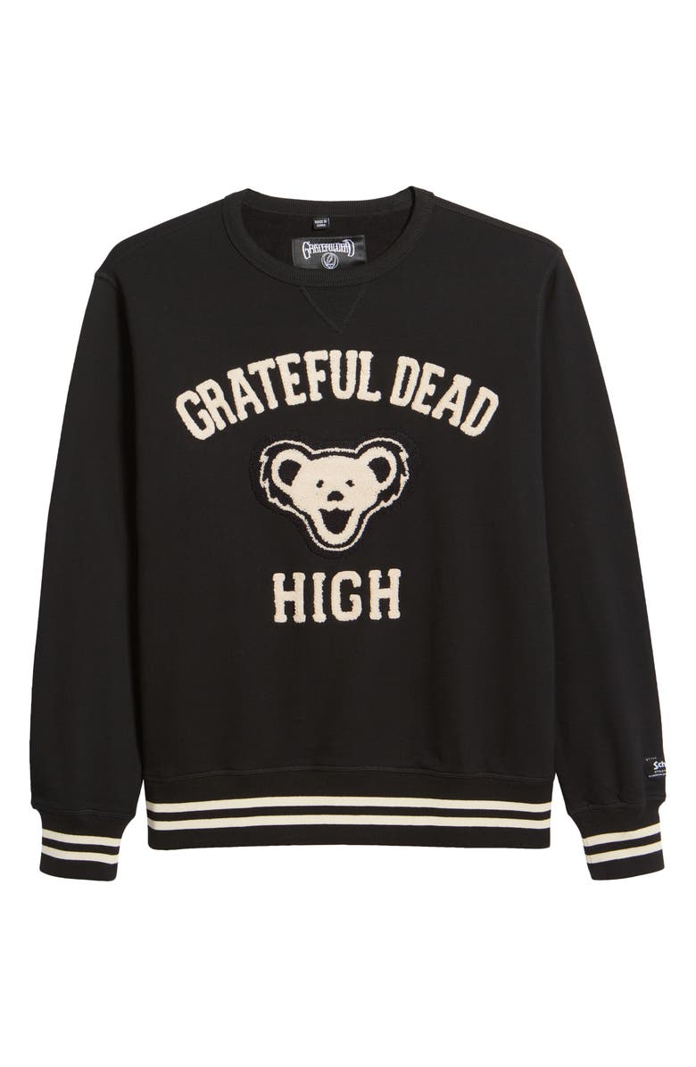 Schott NYC Grateful Dead High Embellished Sweatshirt, Alternate, color, 