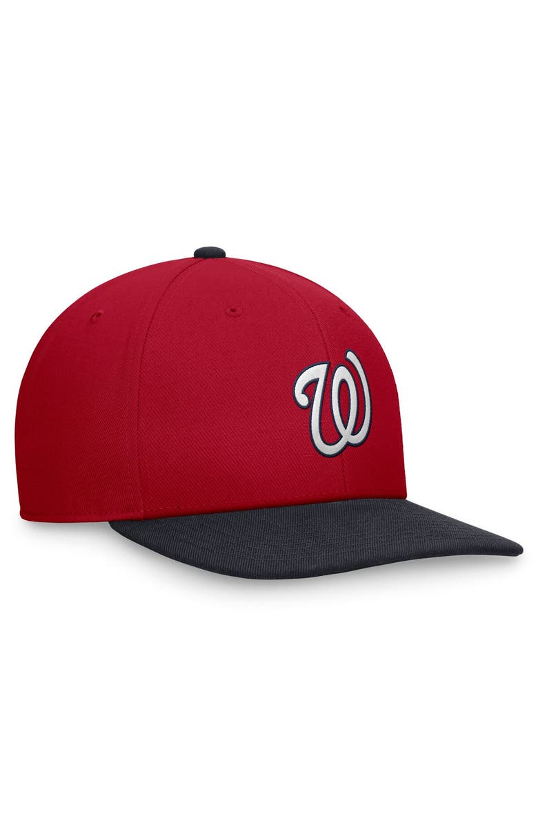 Nike Men's Nike Red/Navy Washington Nationals Two-Tone Snapback Hat, Alternate, color, Red