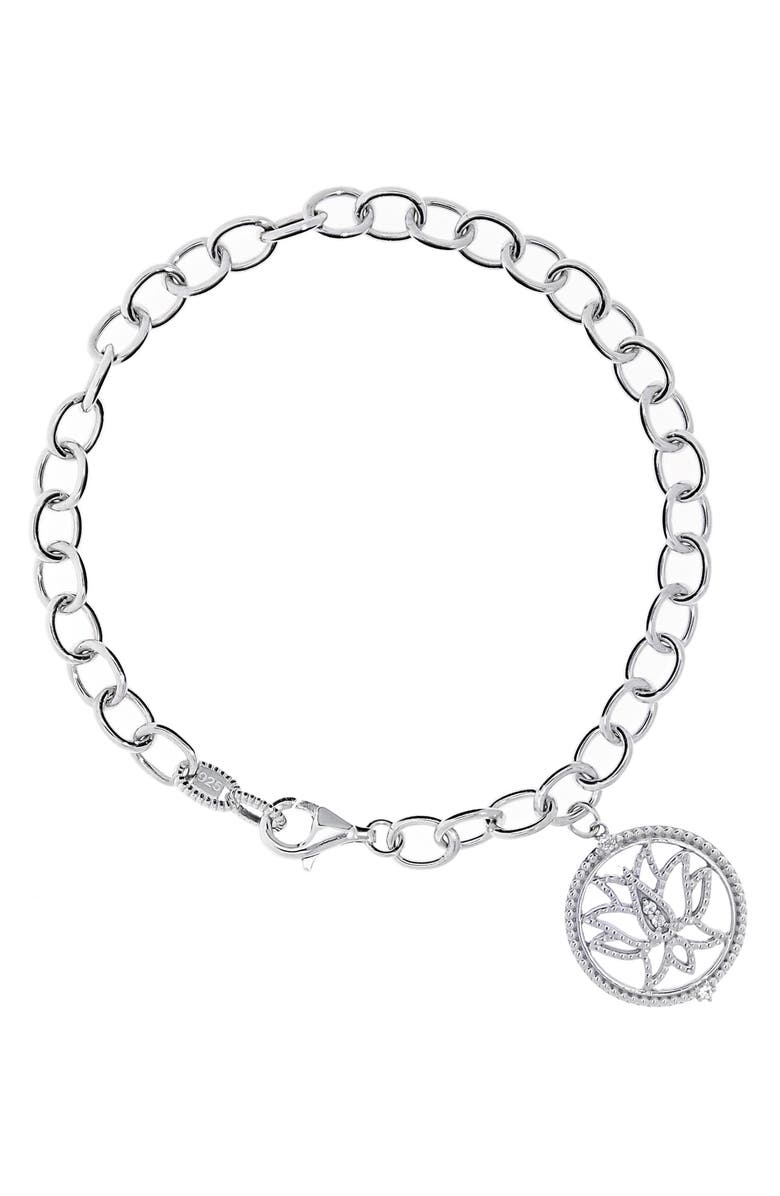 Judith Ripka Little Jewels White Topaz Charm Bracelet, Main, color,