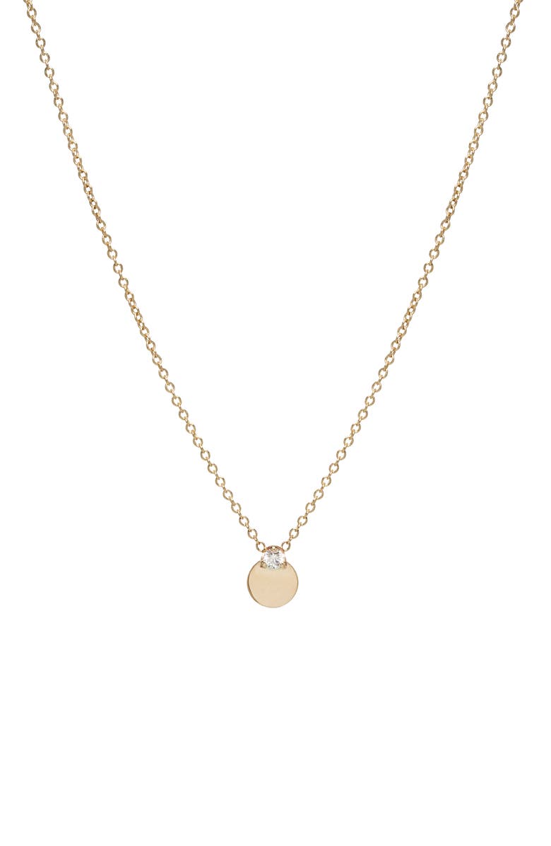 Zoë Chicco Diamond Pendant Necklace, Main, color, 
