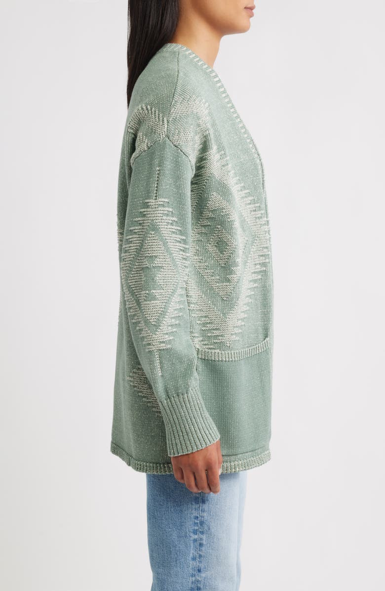 Pendleton Sierra Springs Open Front Cardigan, Alternate, color, Sage