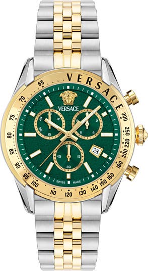 R*D様 VERSACE V-MASTER 腕時計(クォーツ) Versace Master Chronograph Bracelet Watch, 44mm | Nordstrom
