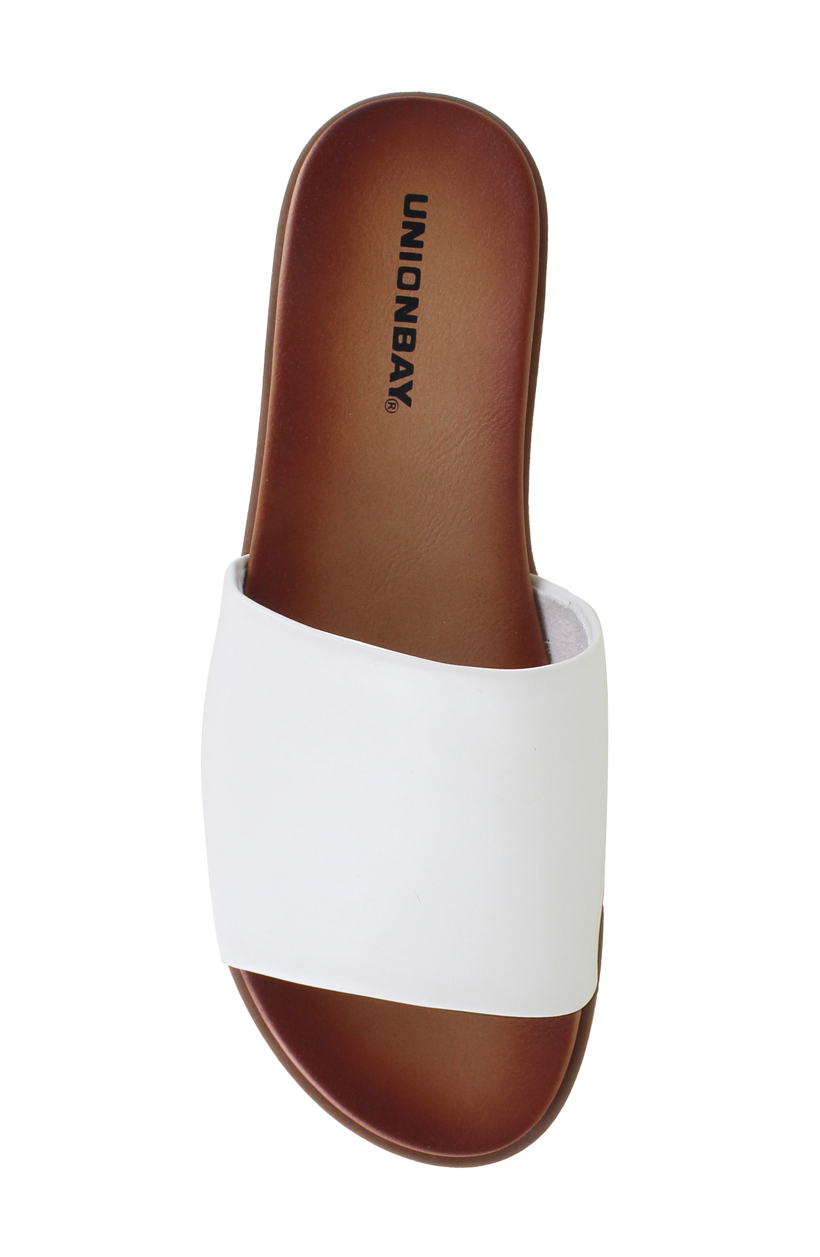 Renee Slide Sandal, Alternate, color, WHITE