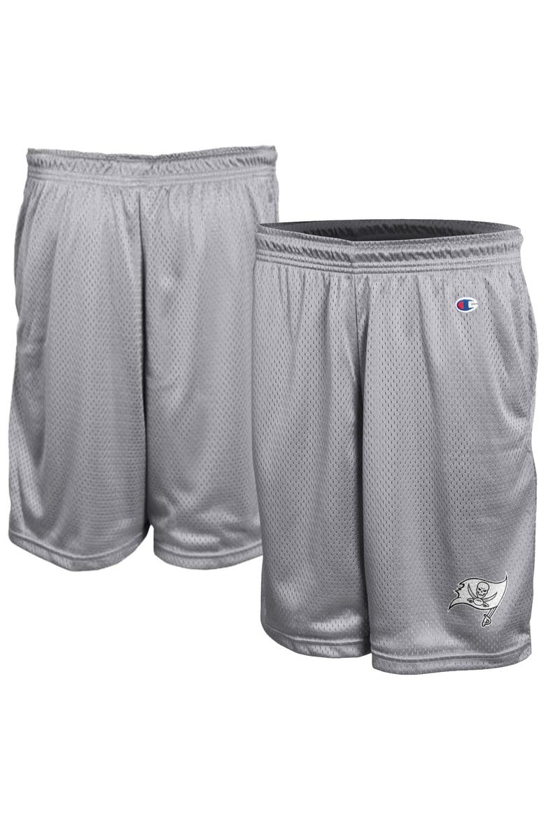 Men's Champion Gray Tampa Bay Buccaneers Classic Mesh Shorts, Main, color, Gray