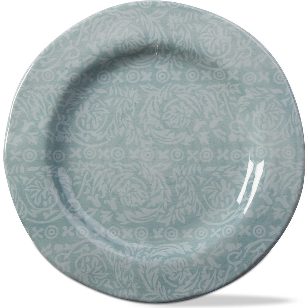 Tag Neela Aqua Blue Melamine Salad Plates Set Of Four Dishwasher Safe In Blue