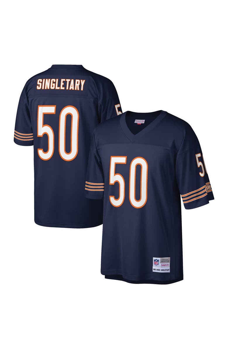 Mitchell & Ness Men's Mitchell & Ness Mike Singletary Navy Chicago Bears Retired Player Legacy Replica Jersey, Main, color,