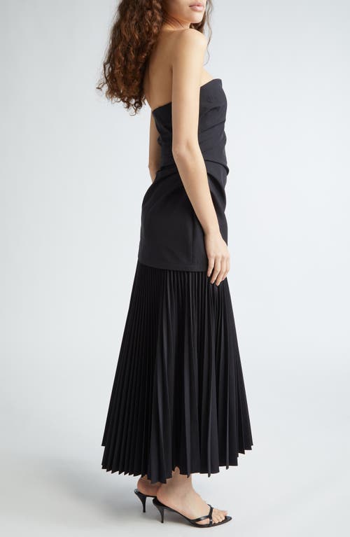 A.l.c . Austin Strapless A-line Dress In Black