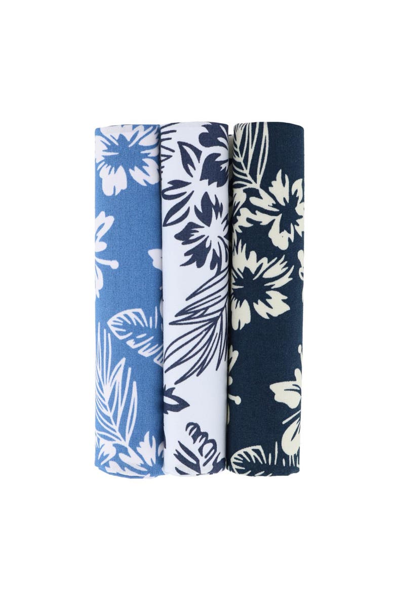 Mana Hawaiian Print Cotton Handkerchiefs, Main, color, Multiple