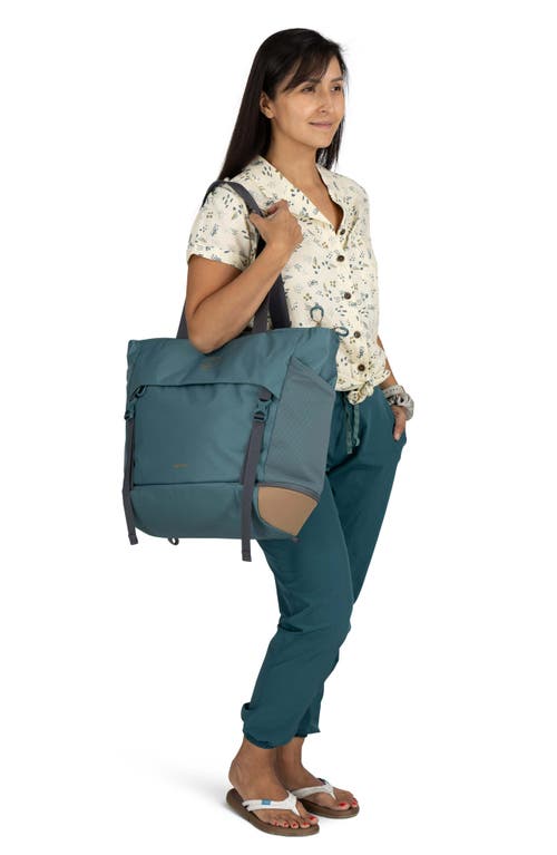 Osprey Daylite Large Tote Pack In Cascade Blue/latte Brown