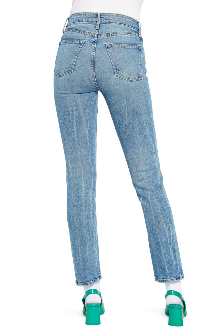 Eve High Waist Slim Straight Leg Jeans, Alternate, color, MEMPHIS