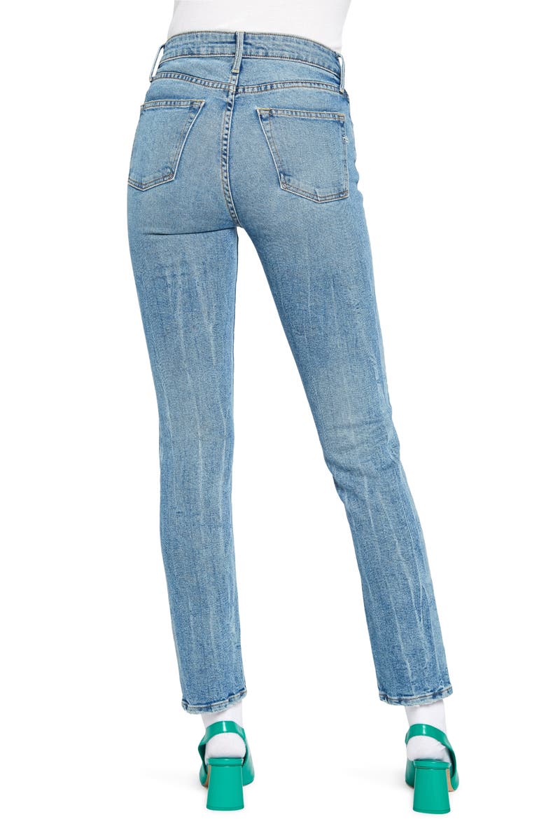 NOEND Eve High Waist Slim Straight Leg Jeans, Alternate, color, Memphis