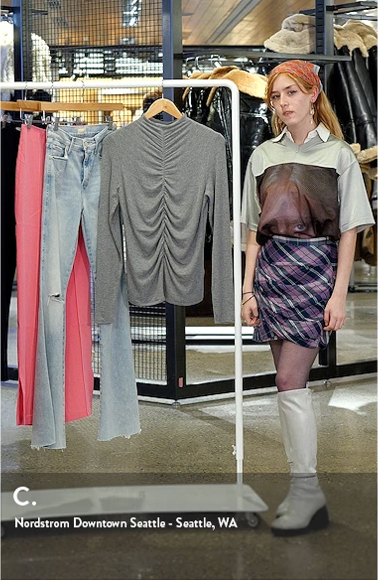 Theresa Ruched Funnel Neck Top, sales video thumbnail