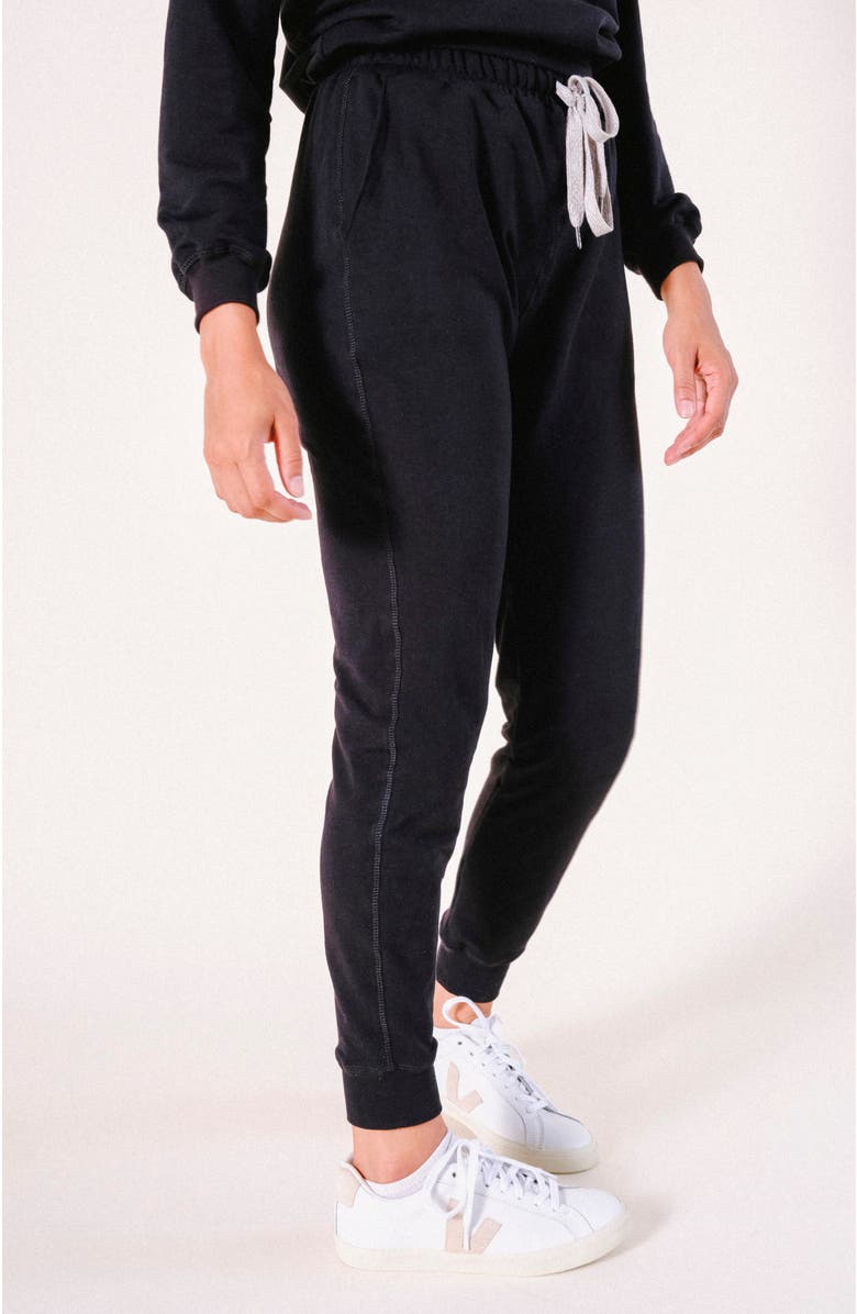 POPLINEN Agnes Modal Jogger Pant, Alternate, color, Black
