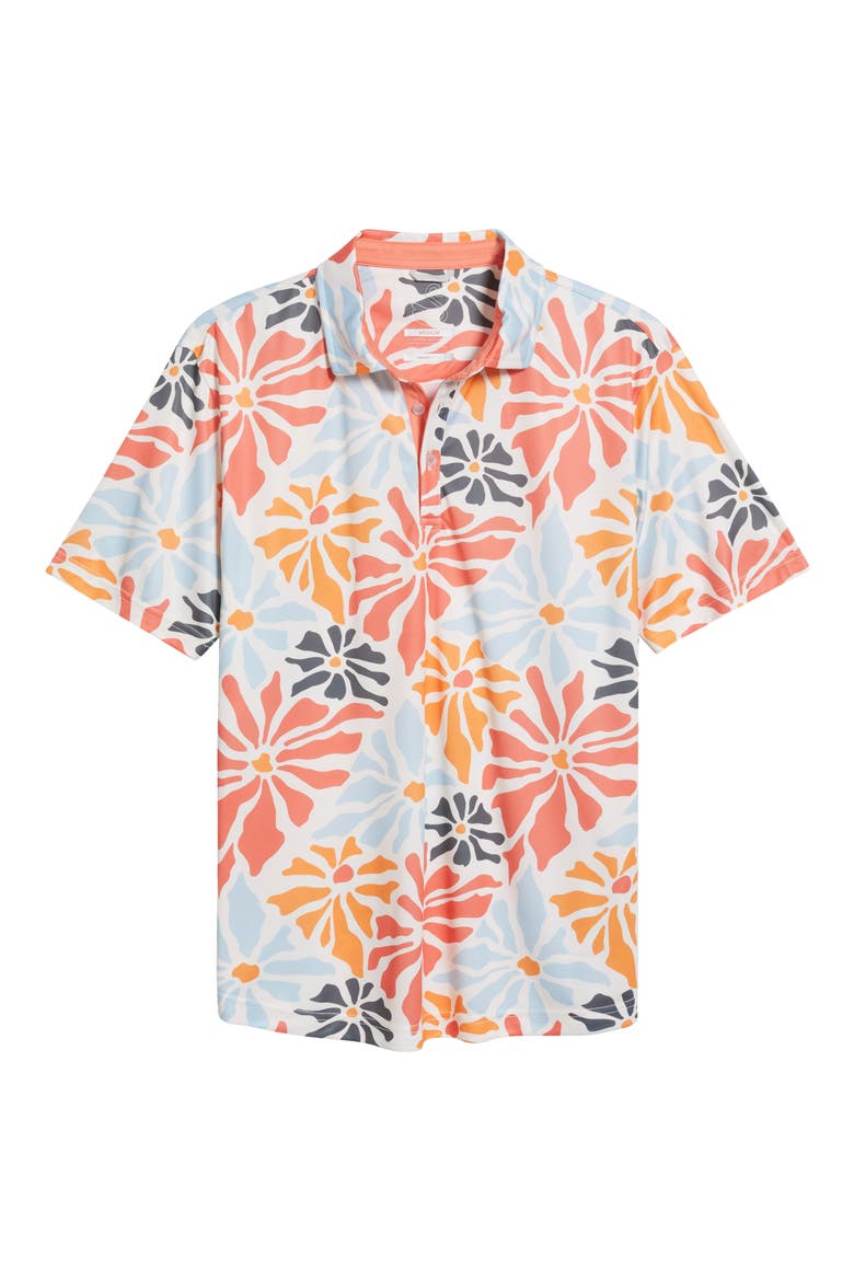 Donald Floral Golf Polo, Alternate, color, MELON