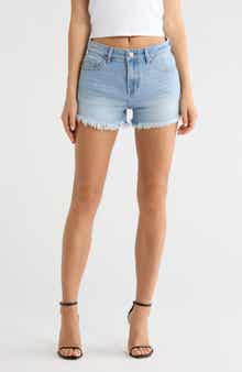 Frayed Hem Cutoff Shorts