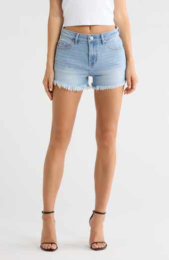 Frayed Hem Cutoff Shorts