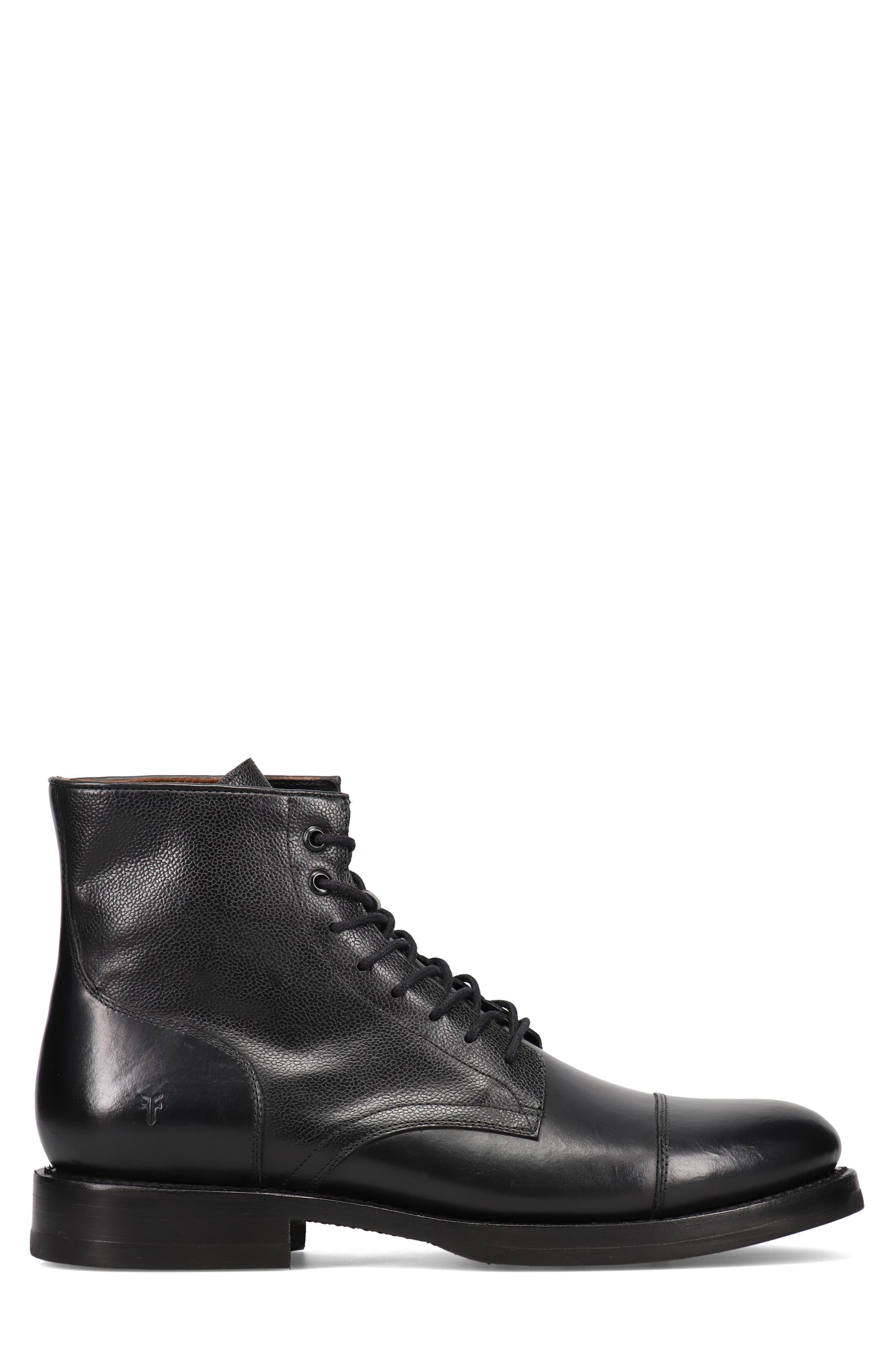 Frye Dylan Cap Toe Boot, Alternate, color, Black
